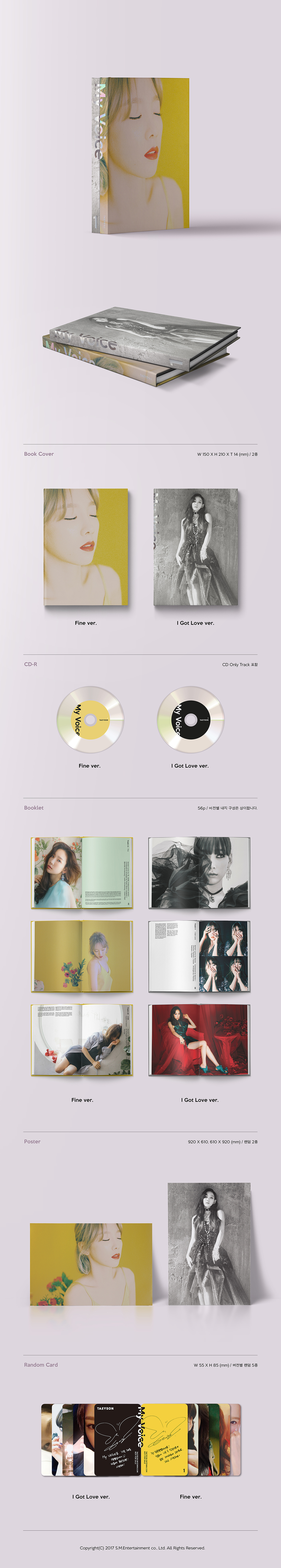 TAEYEON - 'My Voice' Album Details : r/kpop